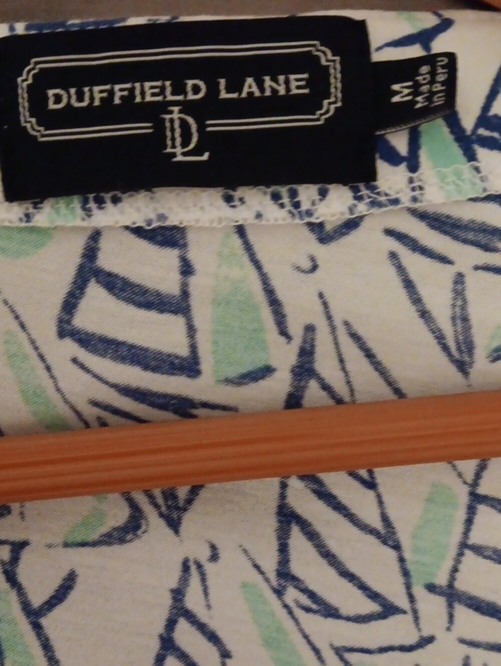 Duffield Lane White Sundress with Navy & Mint Sailboat Print - Picture 2 of 3